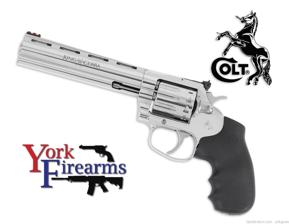 Colt King Cobra Target 22LR 6" 10RD Stainless Revolver NEW KCOBRA22-SP6RFO-img-0