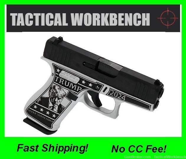 Glock 43x "Trump Mug Shot Edition" 9mm, 10rd-img-0
