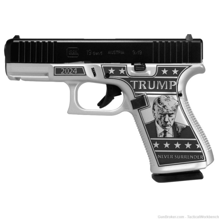 Glock 43x "Trump Mug Shot Edition" 9mm, 10rd-img-1