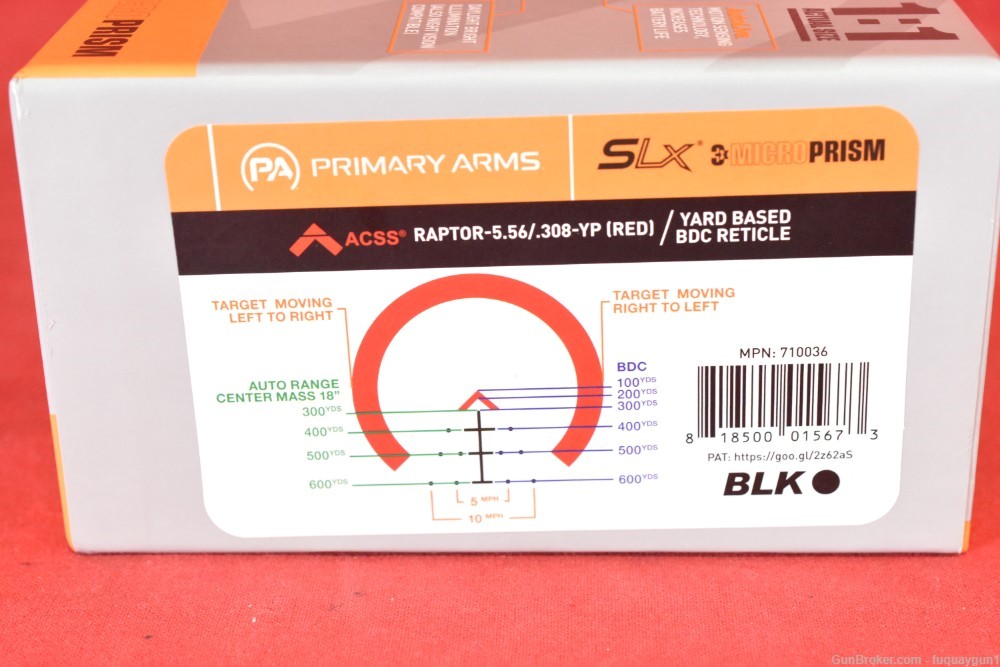 Primary Arms SLx 3x MicroPrism ACSS Raptor 710036 PA Micro Prism-img-10