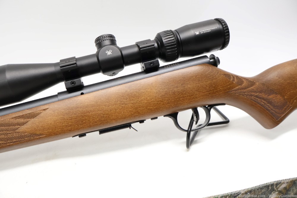 Savage Model 93R17 Bolt-Action Rifle W/ Vortex Crossfire Scope .17HMR WOW!-img-8