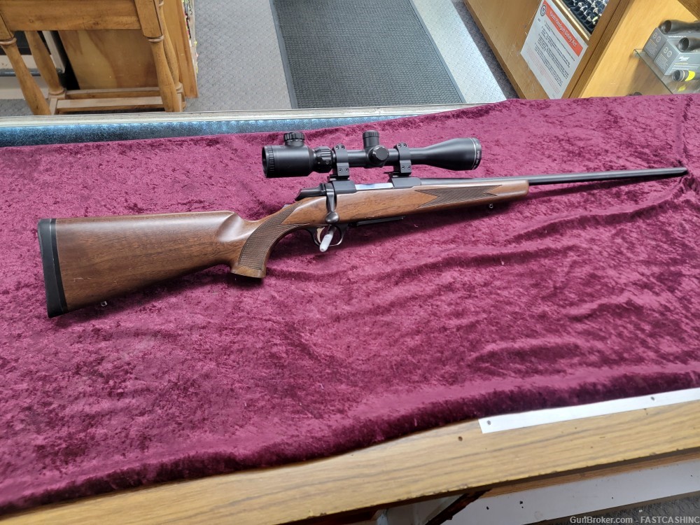 BROWNING A-BOLT HUNTER .204 RUGER WOOD STOCK W/SCOPE RARE-img-0