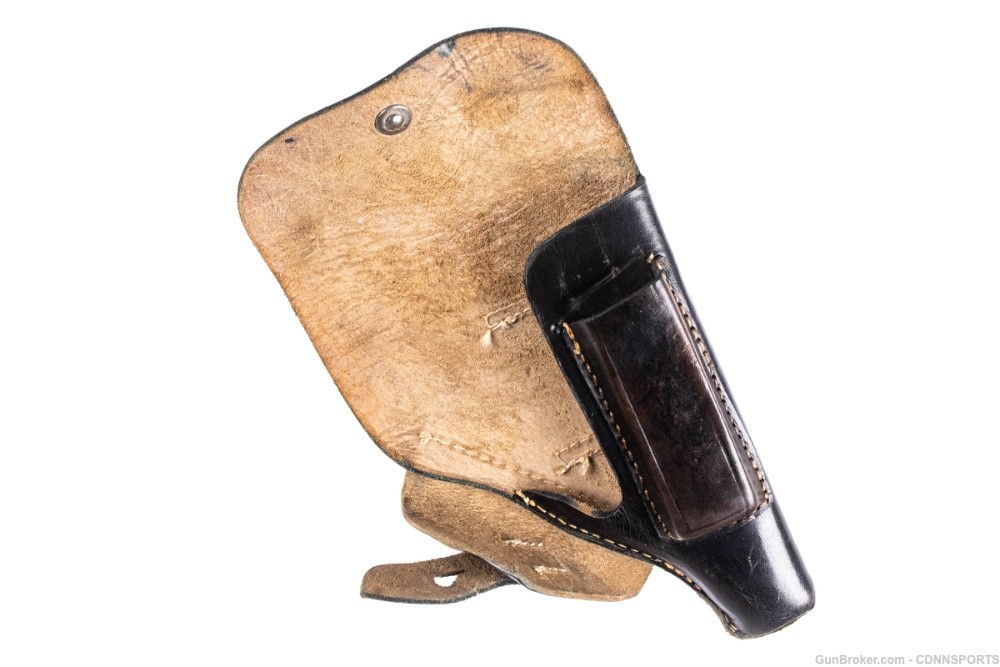 Early  Postwar Leather Holster for Mauser HSc or Sauer 38H - VERY NICE-img-6