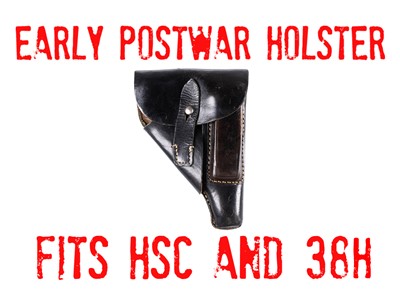 Early  Postwar Leather Holster for Mauser HSc or Sauer 38H - VERY NICE
