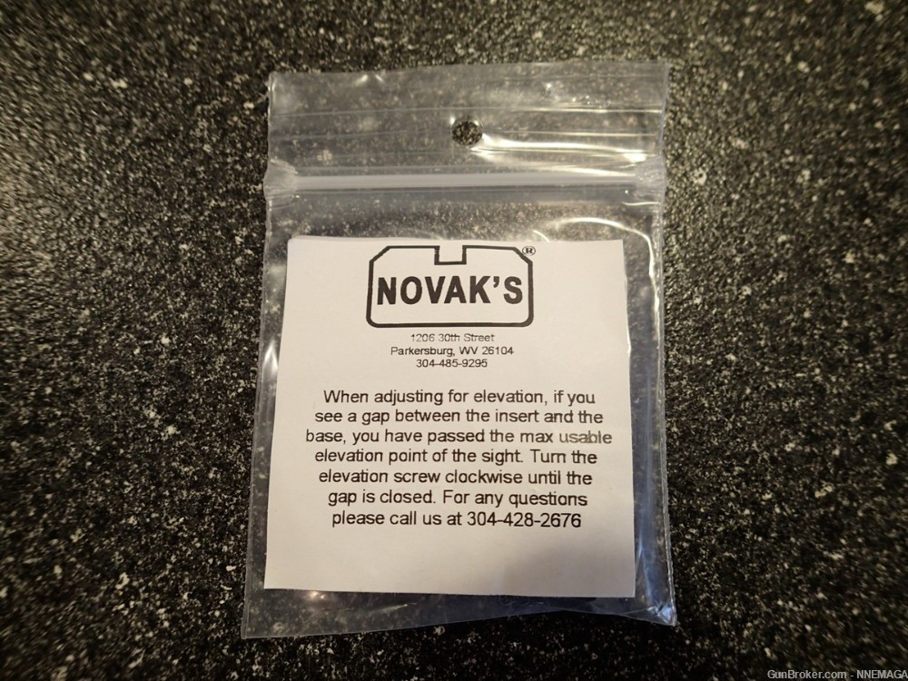 Novak LoMount Adjustable Plain Black 1911 Rear Sight LMA01 -img-1