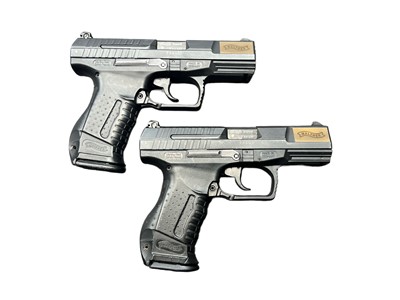 CONSECUTIVE PAIR OF WALTHER P99QA 9MM - 4 MAGS - RARE DISCONTINUED