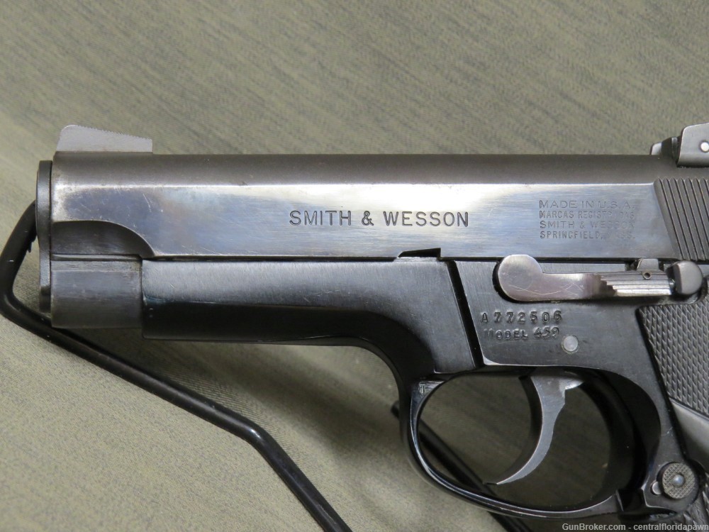 S&W 459 9mm Pistol 3" early '80s-img-2
