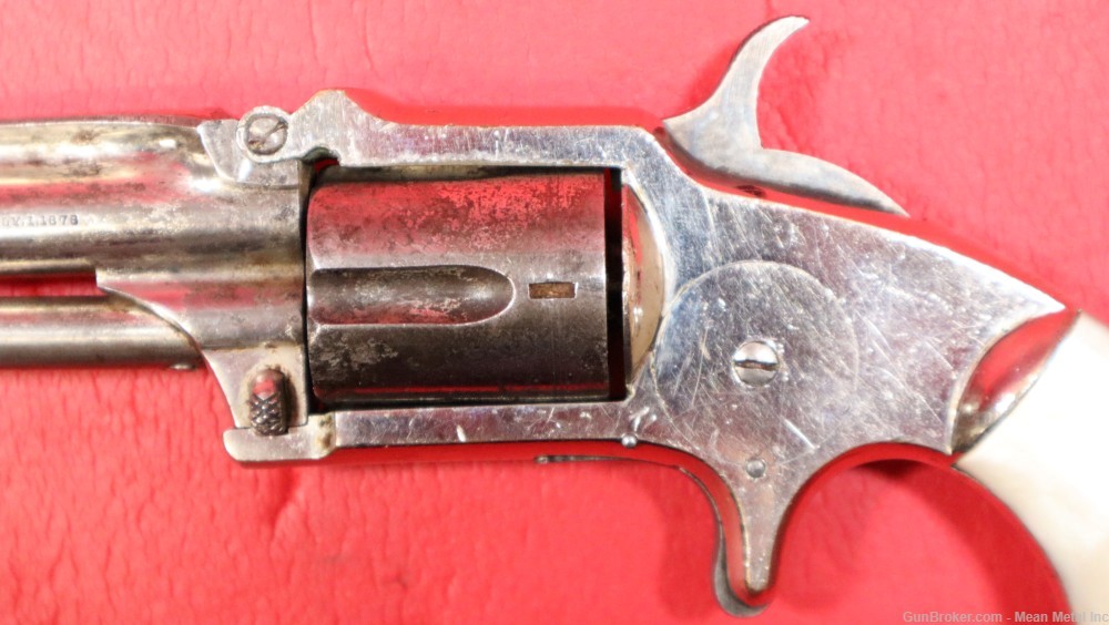 J.M. Marlin No.32 Standard 1875 Pocket Revolver 32 Long Rimfire PENNY START-img-3