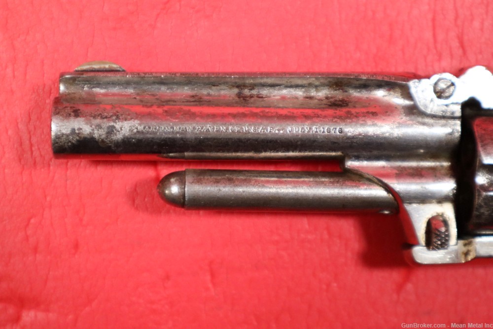 J.M. Marlin No.32 Standard 1875 Pocket Revolver 32 Long Rimfire PENNY START-img-2