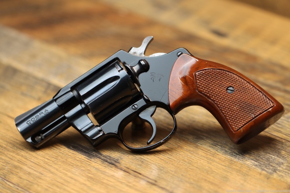 1973 Colt Cobra Alloy Frame 2" Revolver .38SPC Blued Snake -img-0