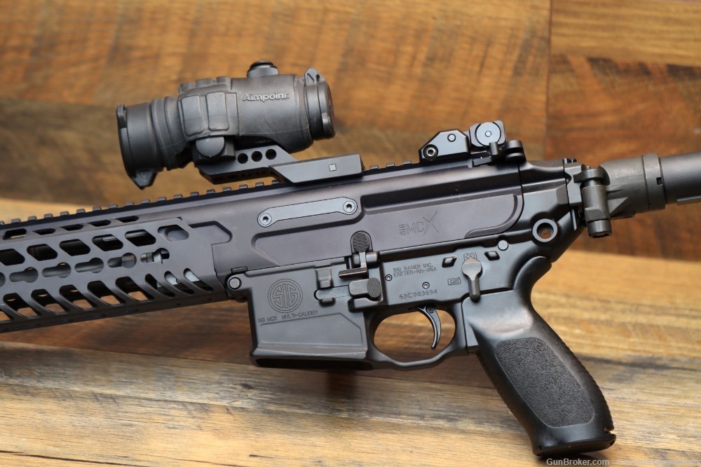 Sig Sauer MCX 5.56 Semi Auto Rifle 16" AIMPOINT Geissele Trigger Sig -img-7
