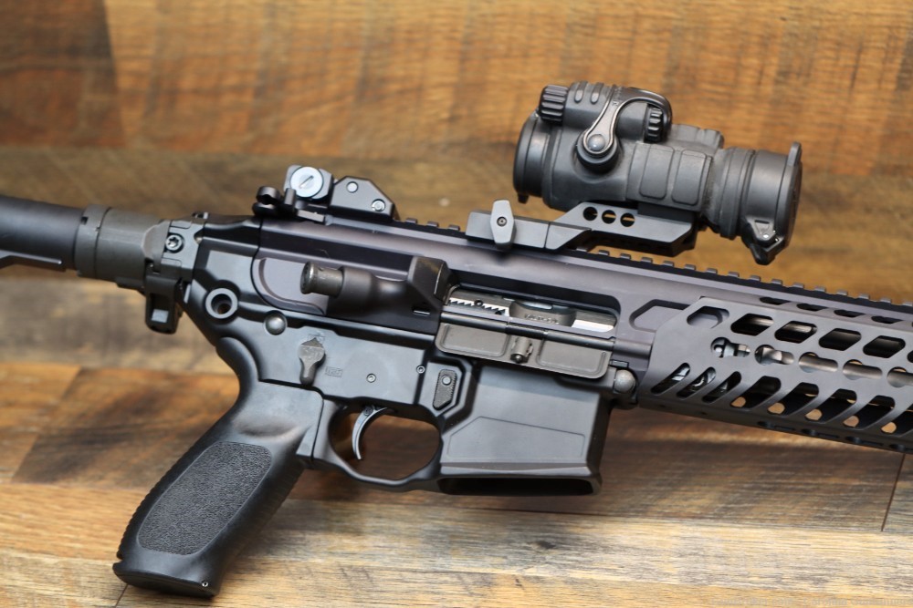 Sig Sauer MCX 5.56 Semi Auto Rifle 16" AIMPOINT Geissele Trigger Sig -img-3