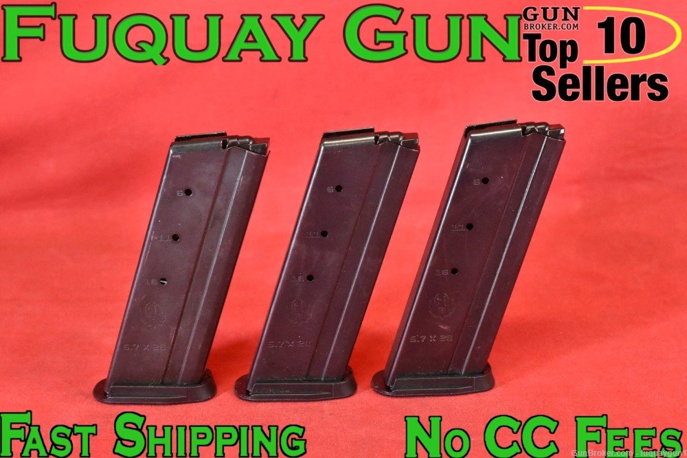 Ruger 5.7 20rd 5.7x28 Magazine *LOT OF 3* Ruger-57 Mag LC Carbine Clip-img-0