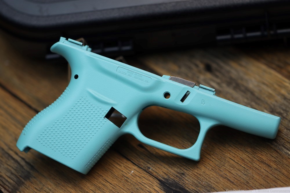 Glock 43 9mm Semi Automatic Pistol Frame Robins Egg Blue-img-1