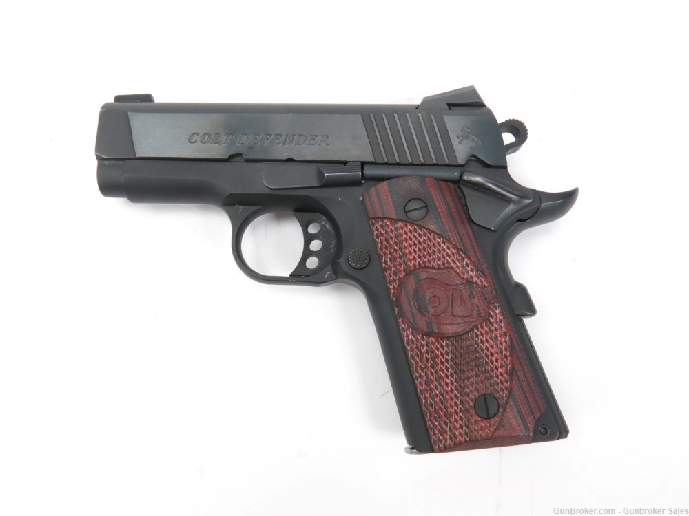 Colt 1911 Defender .45 ACP 3.25" Semi-Automatic Pistol w/ Mag & Hard Case-img-0