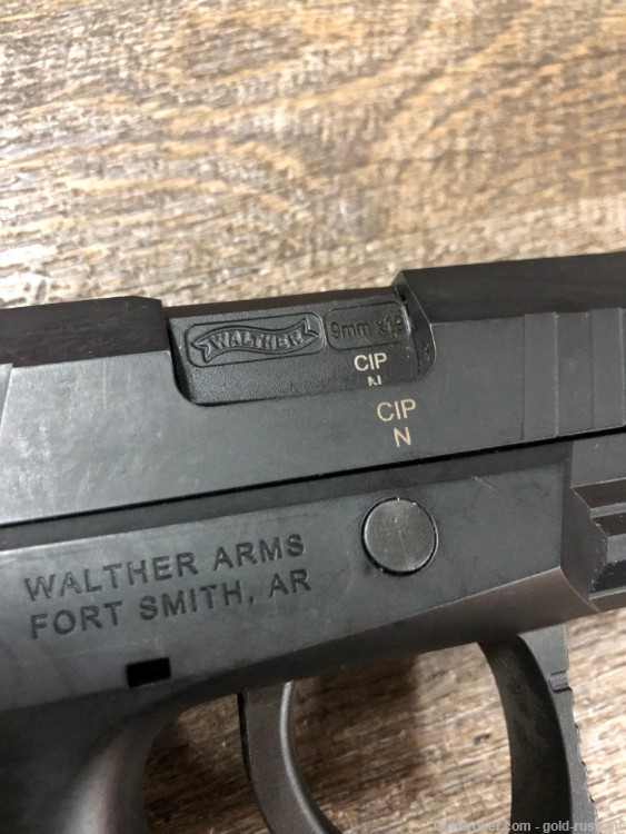 Walther PPX 9mm Semi Auto Pistol 2 Magazines Black 4" Barrel Used -img-11