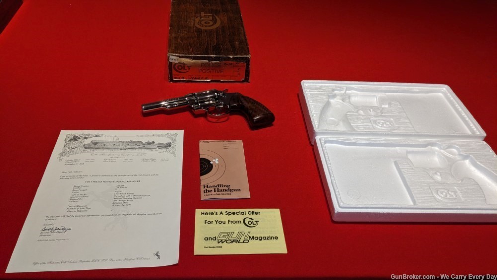 1977 Colt Police Postive W/Box & Lettered in Great Shape-img-1