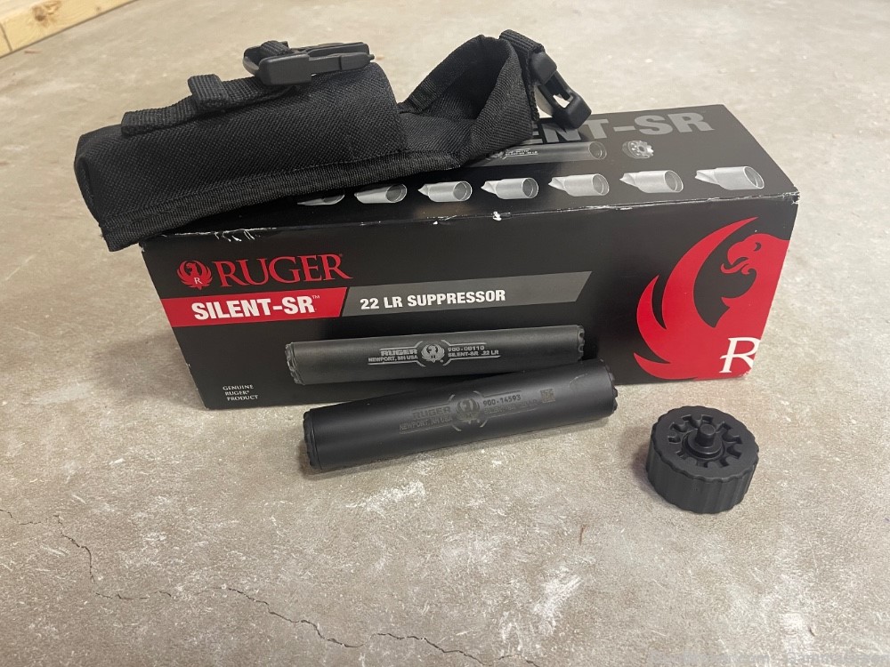 Ruger Silent-SR 22LR Silencer 17hmr 22 wmr 1/2x28 tpi NIB New-img-3