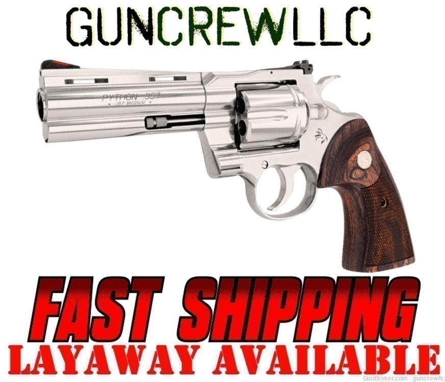 Colt Python SP4WTS SS 4.25" 357mag 357 mag BRAND NEW LAYAWAY AVAILABLE-img-0