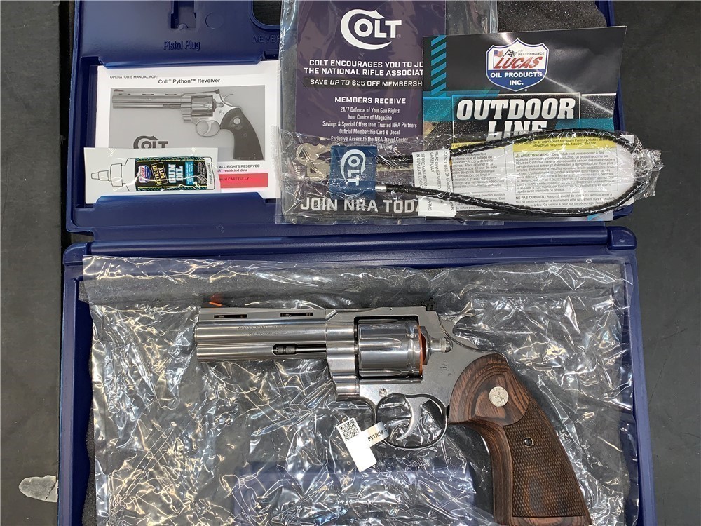 Colt Python SP4WTS SS 4.25" 357mag 357 mag BRAND NEW LAYAWAY AVAILABLE-img-1