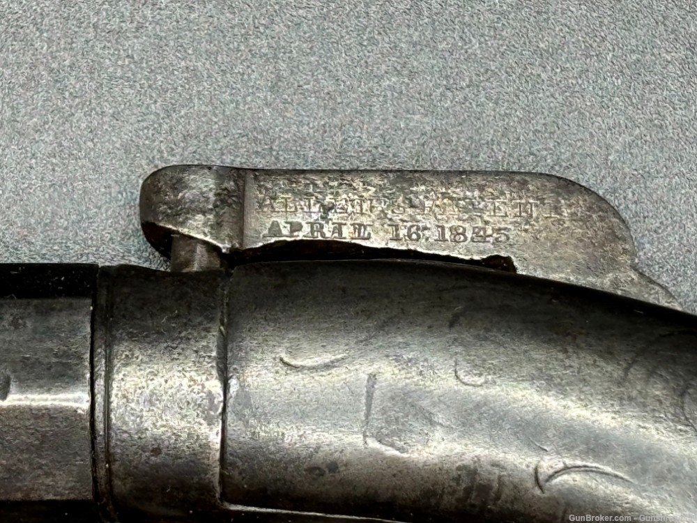 Rare Antique Allen & Wheelock .36 cal Bar Hammer Muff pistol-img-3