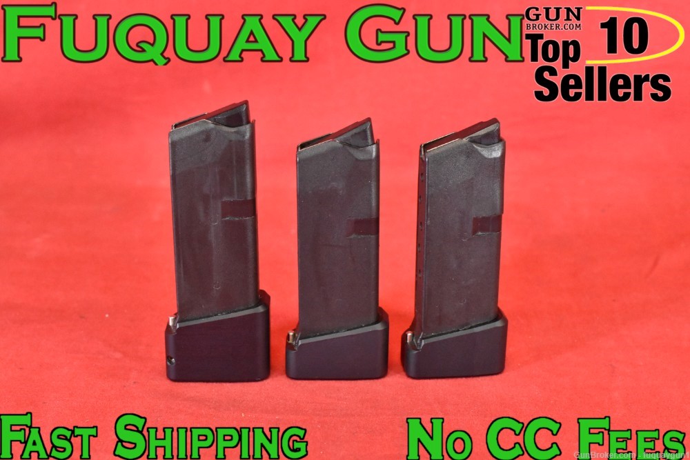 Glock 43 8/9rd Magazine *LOT OF 3* G43 Mag TTI Glock-43 Clip Taran Tactical-img-0