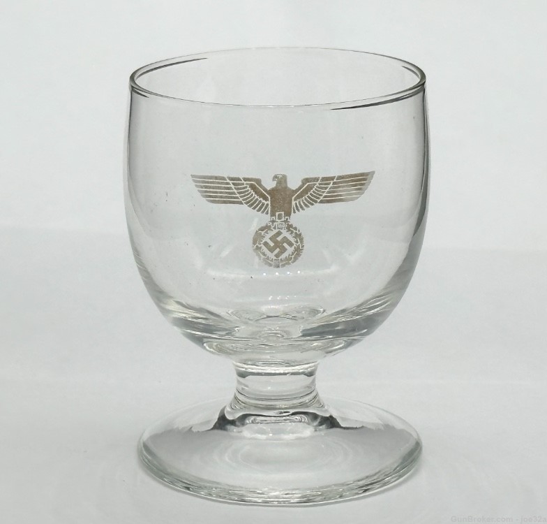 WW2 German NSDAP Political Eagle Shot Glass sa WWII cognac whiskey cup -img-1