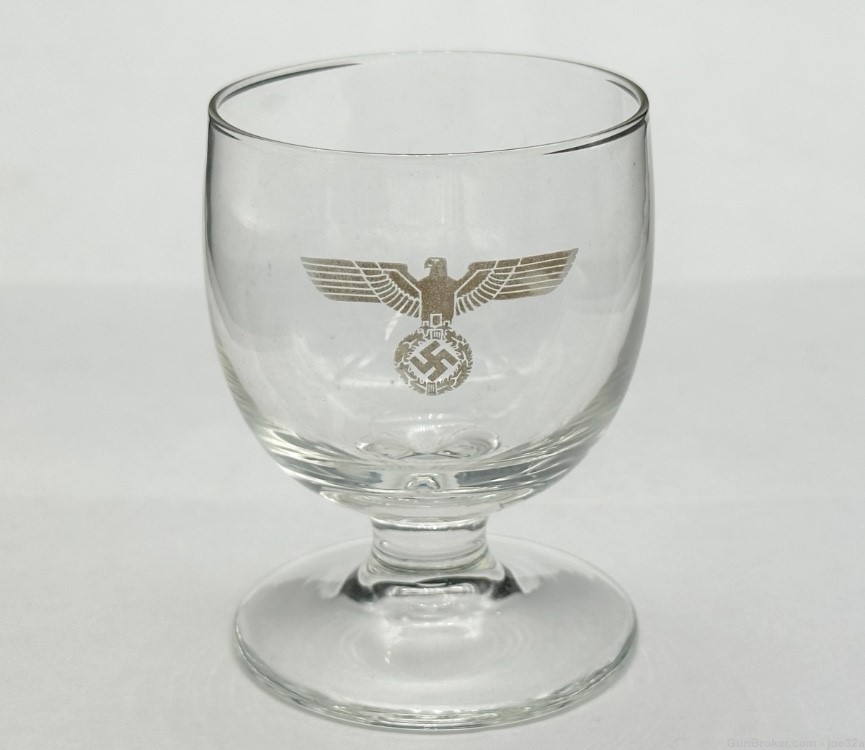 WW2 German NSDAP Political Eagle Shot Glass sa WWII cognac whiskey cup -img-0
