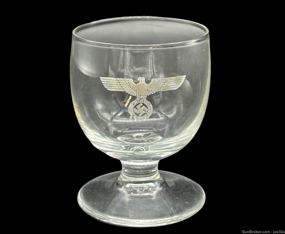 WW2 German NSDAP Political Eagle Shot Glass sa WWII cognac whiskey cup -img-8