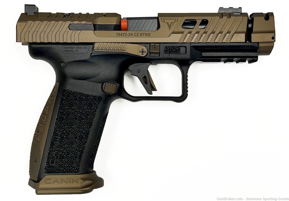 Canik TTI Combat (HG7854-N) 4.6" 9mm 18Rd Semi Auto Pistol - Bronze / Black-img-1