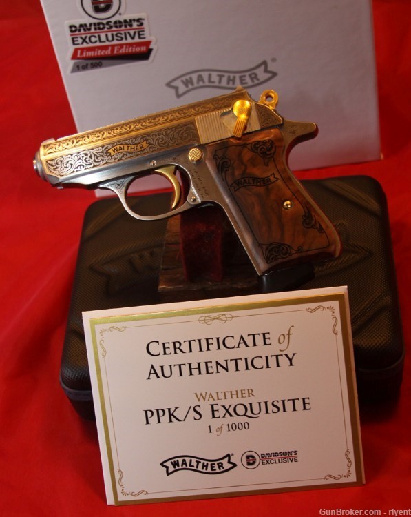 Walther PPK/S Exquisite, .380ACP, Engraved, Limited Edition - NEW!-img-1