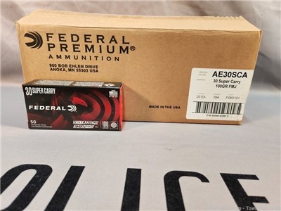 AMERICAN EAGLE 30 SUPER CARRY 100GR FMJ 1000RDS AE30SCA PENNY AUCTION!