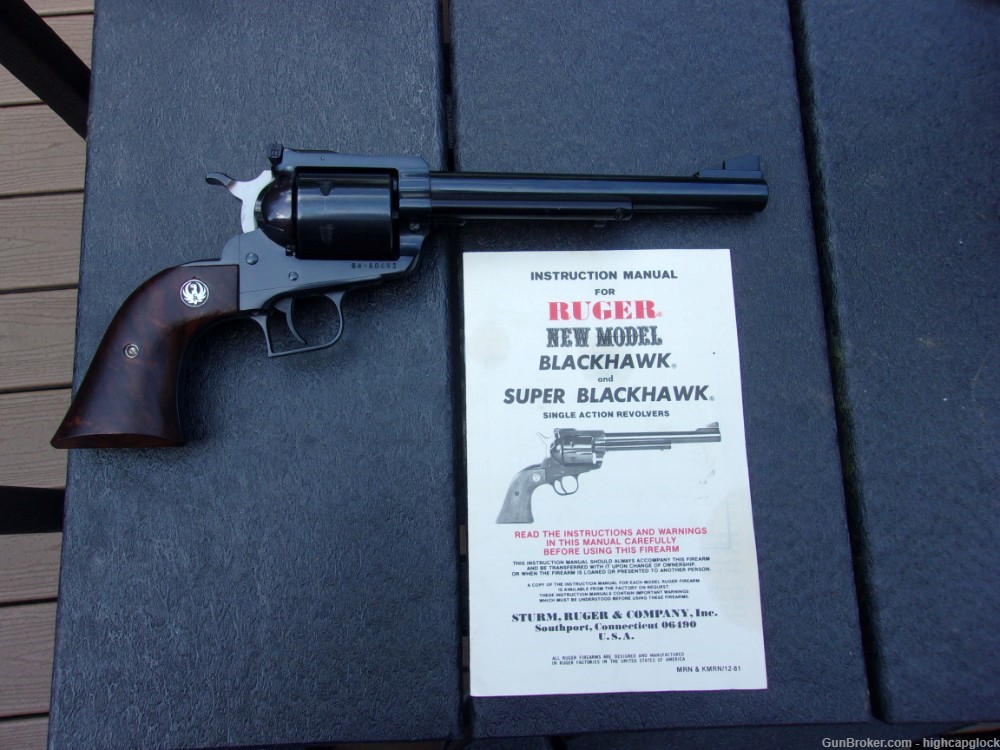 Ruger Super Blackhawk .44 Mag 7.5" SA Revolver Made 1982 SO PRETTY $1START -img-1