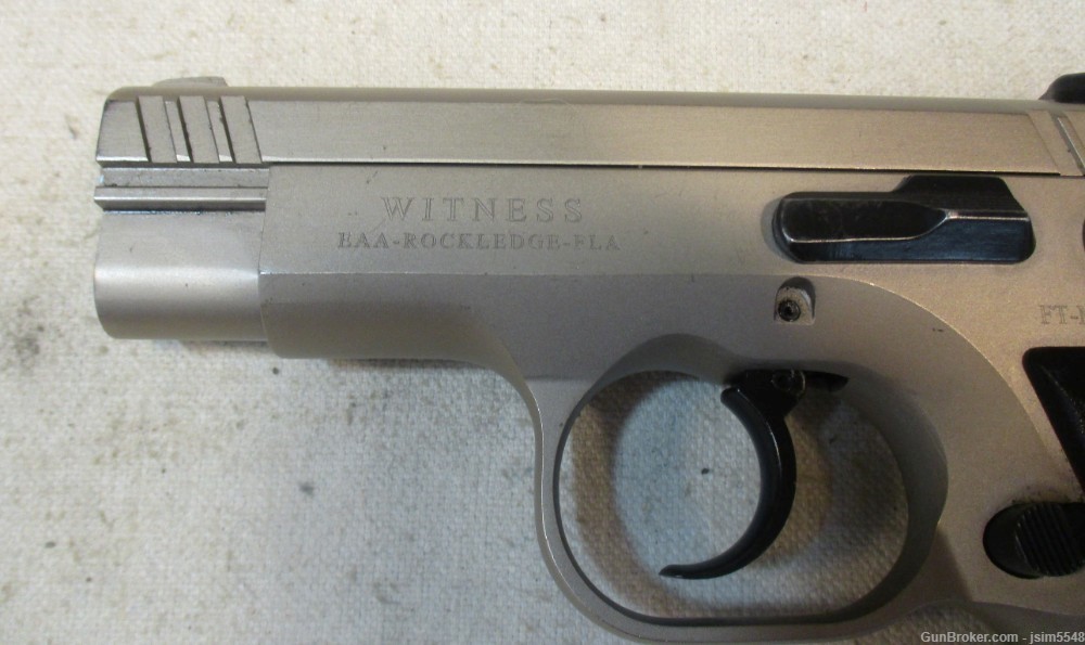 EAA Tanfoglio Witness Compact .45ACP Semi-Auto Pistol 3.6” Stainless 8+1-img-6