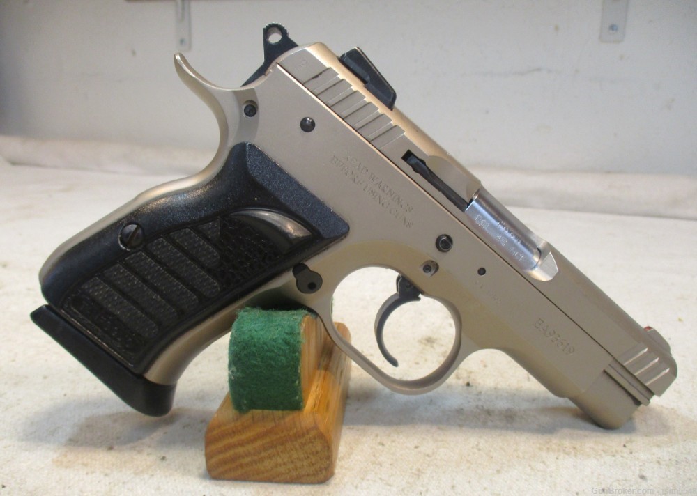 EAA Tanfoglio Witness Compact .45ACP Semi-Auto Pistol 3.6” Stainless 8+1-img-0