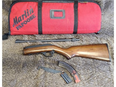 Marlin Model 70P - "Papoose" Backpack Rifle - 22LR - 16.5" 2 Mags - 1989