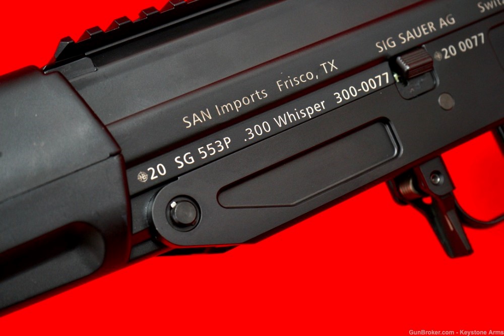 Rare San Swiss Sig SG553P .300 Pistol #77 Original Case & Extras NEW-img-11