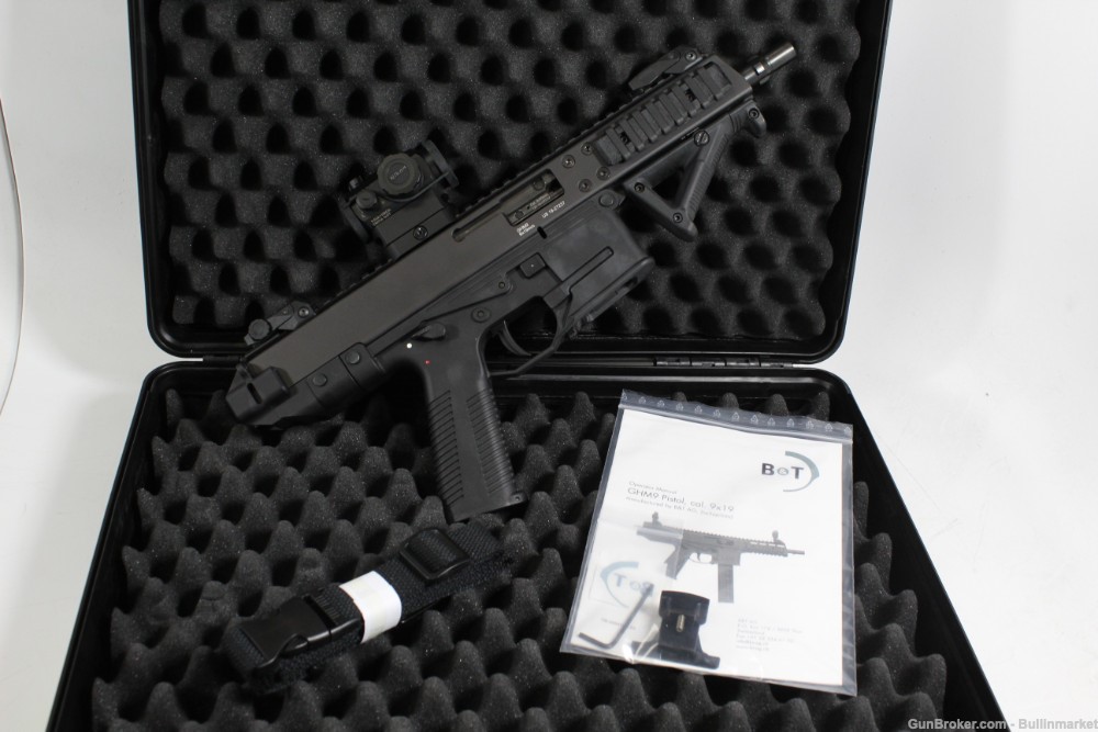Brügger & Thomet B&T GHM9 9mm Semi Auto Pistol w/ Original Case-img-0