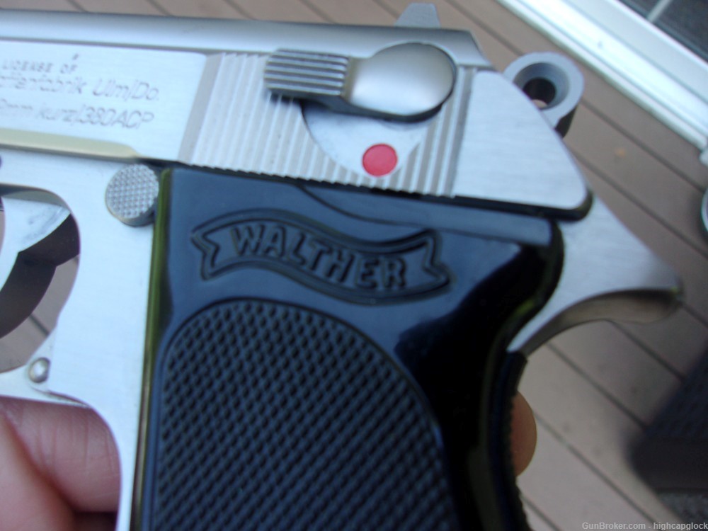 Walther PPK .380 3.25" Semi Auto Stainless Pistol INTERARMS SO NICE $1START-img-5