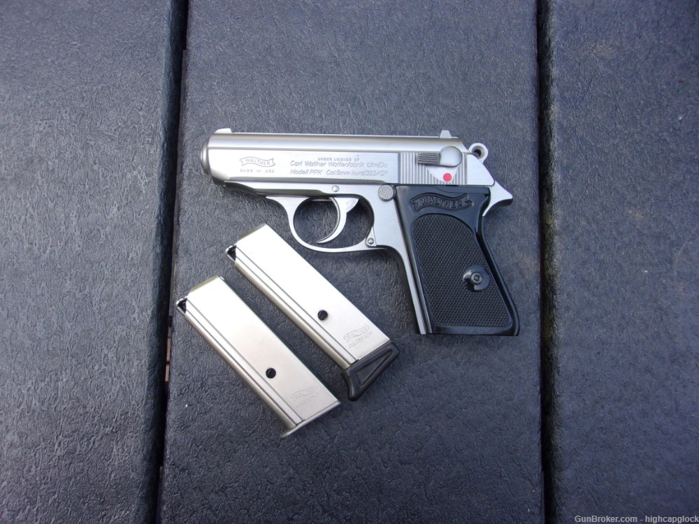 Walther PPK .380 3.25" Semi Auto Stainless Pistol INTERARMS SO NICE $1START-img-3