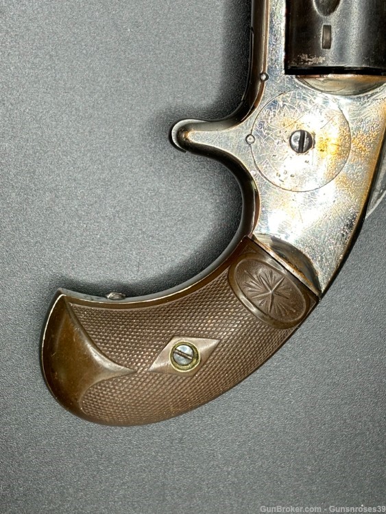 ANTIQUE RARE    J.M. Marlin Model 32 1875 pocket revolver .32RF-img-5