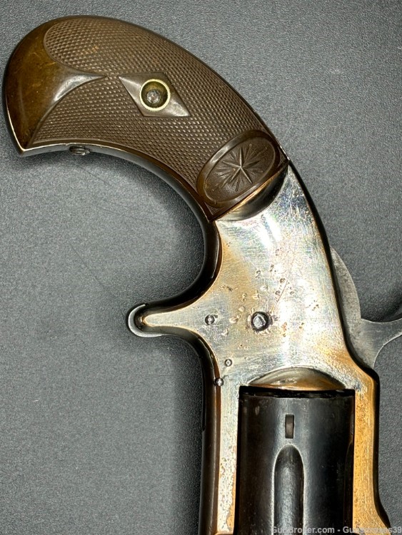 ANTIQUE RARE    J.M. Marlin Model 32 1875 pocket revolver .32RF-img-6