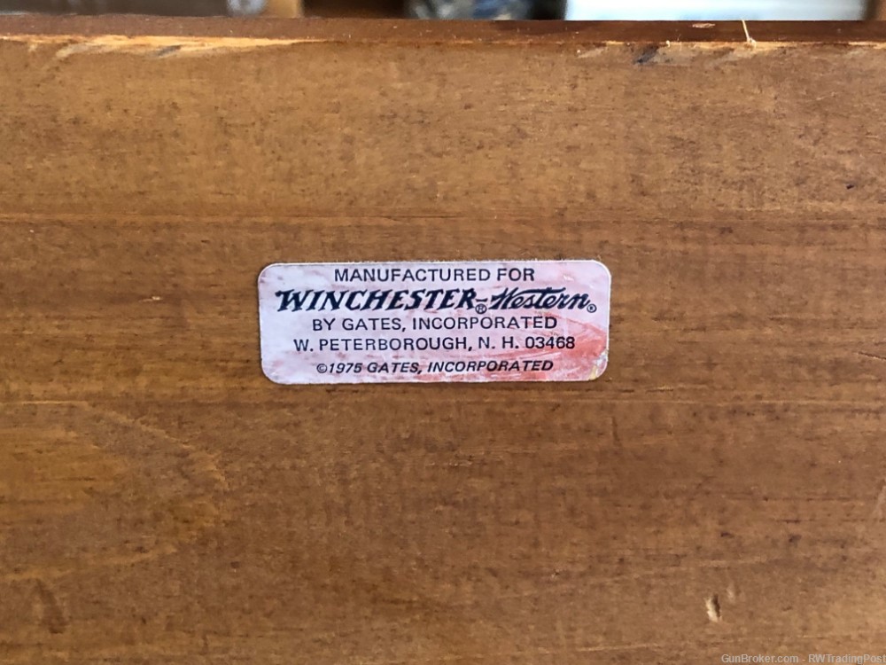 Winchester Lever Action Single Rifle Gun Rack Mount Display Wood Antlers-img-7
