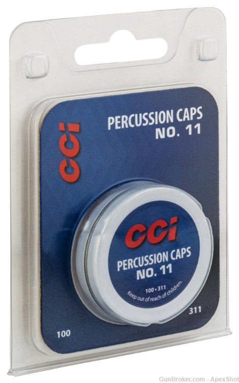 CCI 311 Muzzleloader #11percussion caps 100 Per pack-img-0