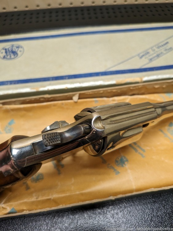 Smith & Wesson Model 10-5 .38 SPL 5" - Nickel Finish IN BOX - MINTY POLICE-img-10