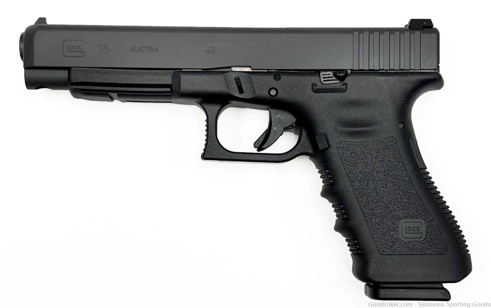 Glock G35 Gen 3 (PI3530103) 5.32" 40S&W 15Rd Semi Auto Pistol - Black-img-0