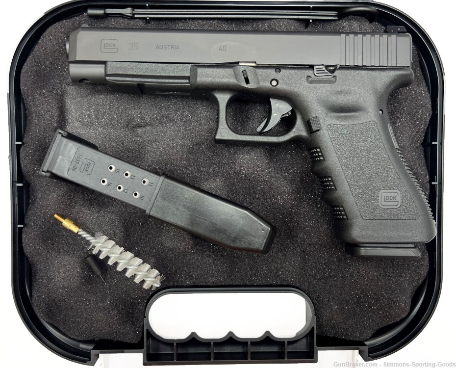Glock G35 Gen 3 (PI3530103) 5.32" 40S&W 15Rd Semi Auto Pistol - Black-img-3