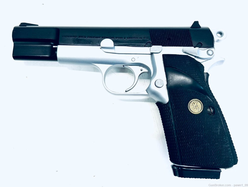 Browning HI-Power 9mm Luger 1993 2 tone 2 mags Belgium Portugal-img-1
