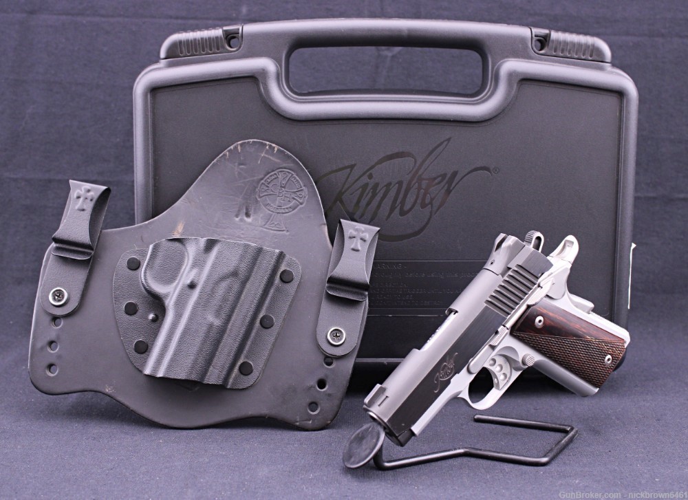 KIMBER ULTRA CARRY II .45 ACP 3” BBL 7+1 CAP 2-TONE W/ CASE AND HOLSTER-img-3