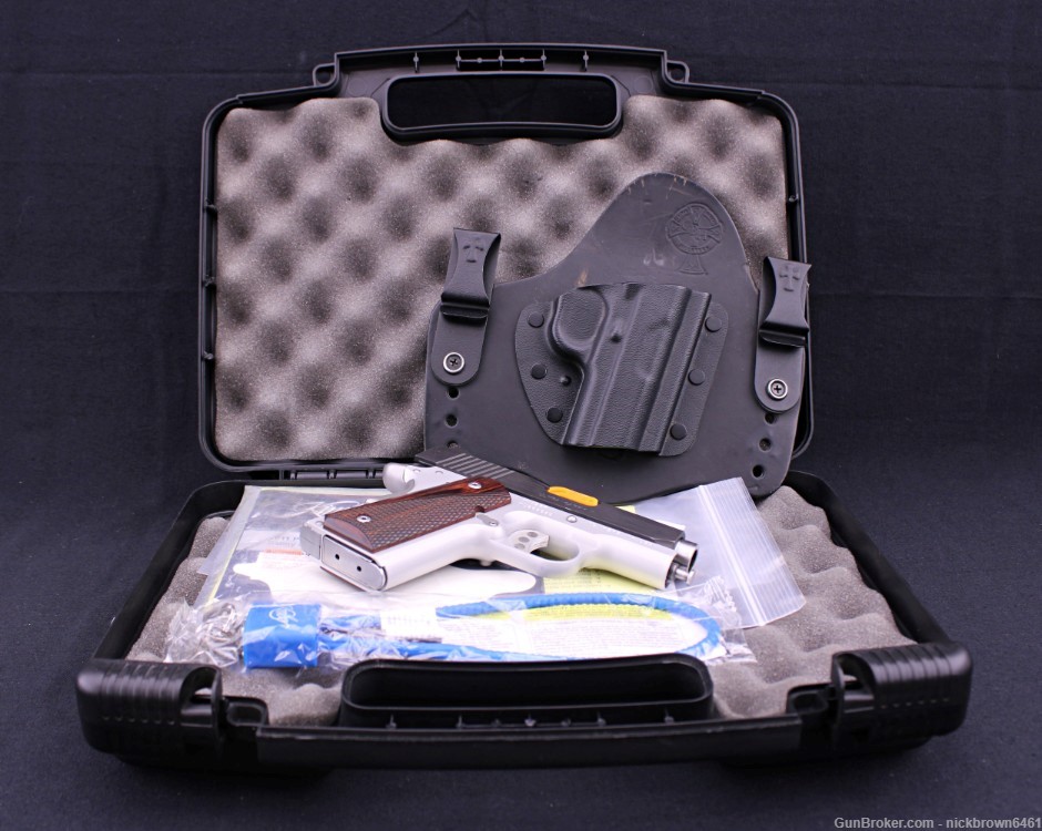 KIMBER ULTRA CARRY II .45 ACP 3” BBL 7+1 CAP 2-TONE W/ CASE AND HOLSTER-img-2